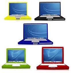 Colored Apple Laptops