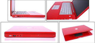 red MacBook Pro