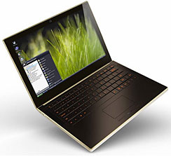 thin Intel notebook