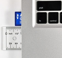 SD Card sticks out side of the MacBook Pro