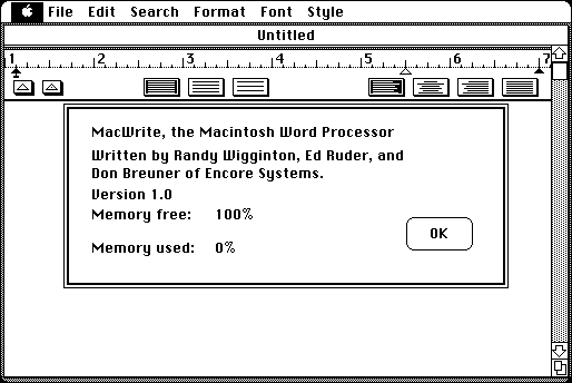About MacWrite