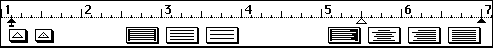 Toolbar in MacWrite 1.0