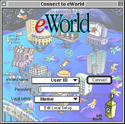 Logging in to eWorld