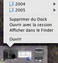 Dock folder