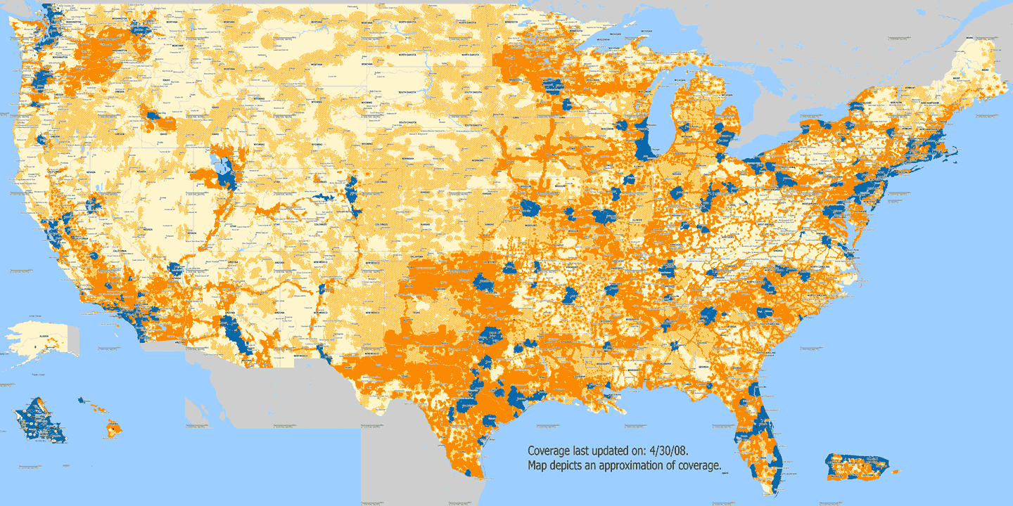 ATT coverage - April 30, 2008