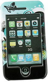 USB Fever Hard Crystal Case for iPhone 3G/3GS (Sea + Flower)