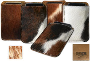 Cowhide Slipcover for iPhone