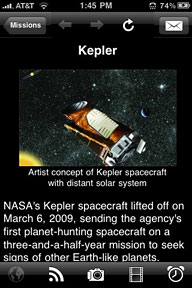 NASA App for iPhone