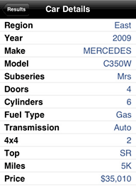 Car Tell iPhone App