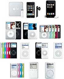 iPods, iPhone, and Apple TV