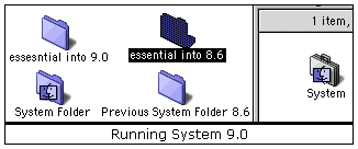 Running OS 9
