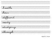 Cursive trace and copy