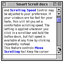 Smart Scroll window