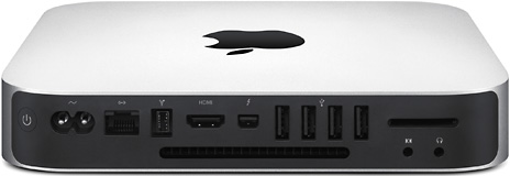 rear panel of the 2011 Mac mini Server