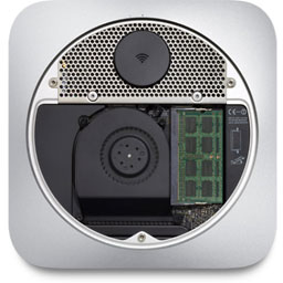 It's easy to install memory in the new Mac mini
