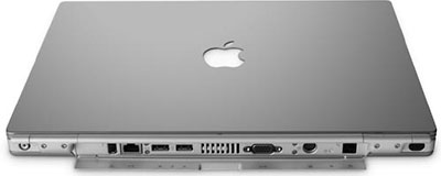 rear of Titanium PowerBook