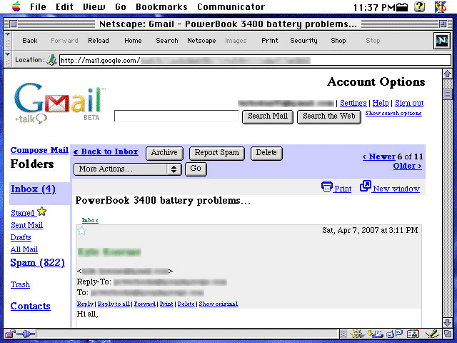 Os 9 2. Netscape 7 and OS 9.2.2