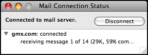 Mail Connection Status