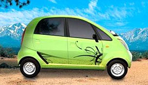 side view of Tata Nano