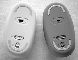 bottom of Targus mice