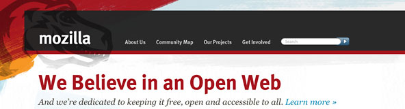 Mozilla's goal is to keep the Web free, open, and accessible to all.