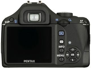 rear of Pentax K-x