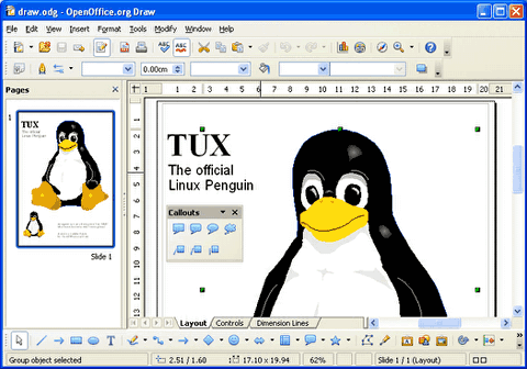 OpenOffice.org's Draw module