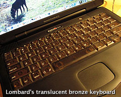Lombard's translucent bronze keyboard