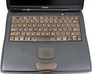 The Pismo PowerBook's keyboard