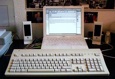 Extended Keyboard II with iBook