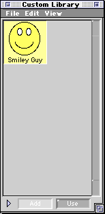 Smiley Guy graphic in AppleWorks library