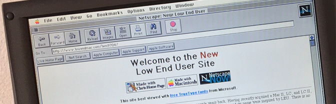 Original Low End Mac home page
