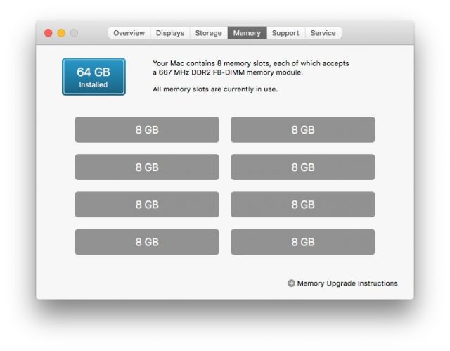 Undskyld mig blive imponeret At understrege Install 64 GB of RAM in Your Mac Pro 1,1 or 2,1 | Low End Mac