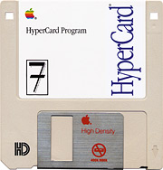 floppy disk with HyperCard