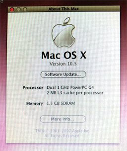 About this Mac for Quicksilver 2002
