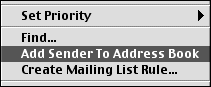 Add Sender to Address Book