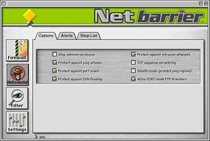 anti-vandal protection in NetBarrier