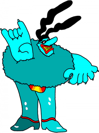 Blue Meanie in Bondi blue