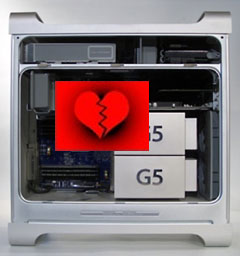 Broken-hearted Power Mac G5