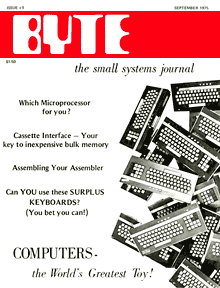 BYTE magazine, first issue, September 1975