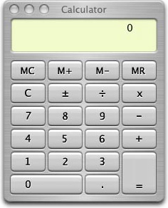 Mac OS X Calculator app