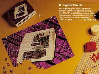Apple II puzzle in Apple Gift Catalog