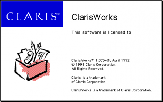 ClarisWorks 1.0
