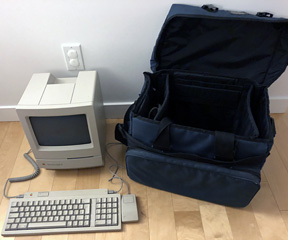 Classic II in computer bag