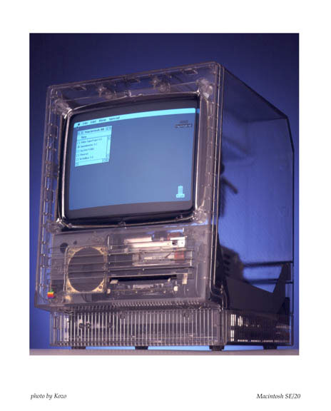 transparent Macintosh SE art print
