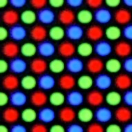 red, green, and blue pixels on a CRT computer display