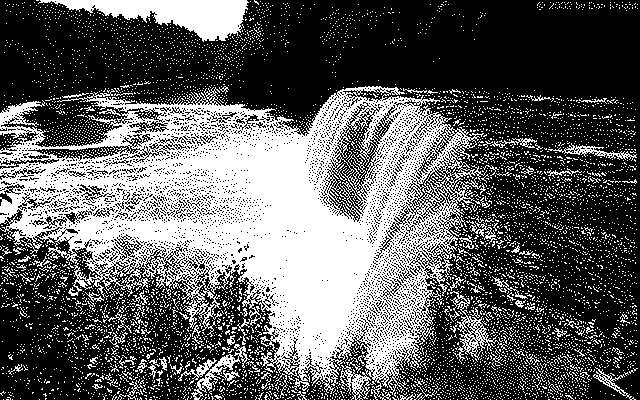 Tahquamenon Falls, 640 x 400, 1-bit
