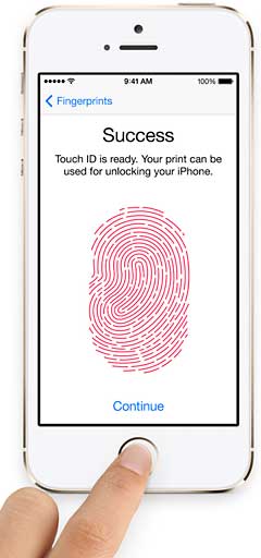 iPhone 5S fingerprint sensor