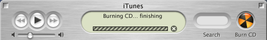 iTunes finishing your new CD