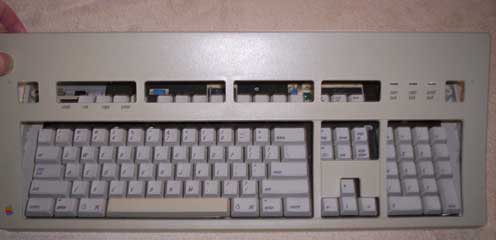 removing the cover of the Extended Keyboard